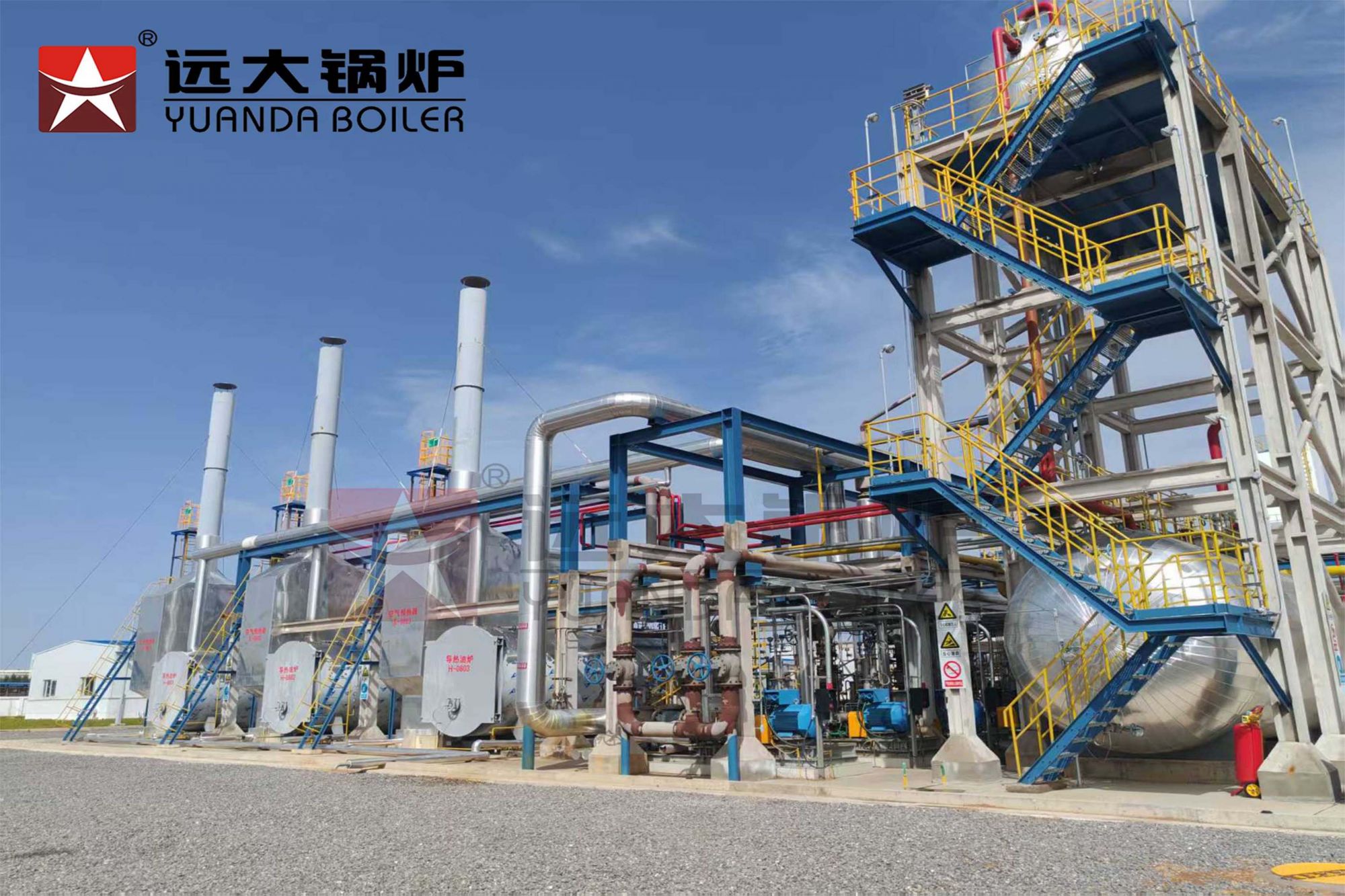 陜西某石油化工企業(yè)3 臺(tái) 7MW 雙溫燃?xì)鈱?dǎo)熱油鍋爐